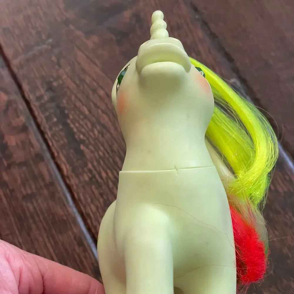 My Little Pony G1 Mimic w/ Star Brush Twinkle Eye Unicorn Parrot VTG 1987 READ